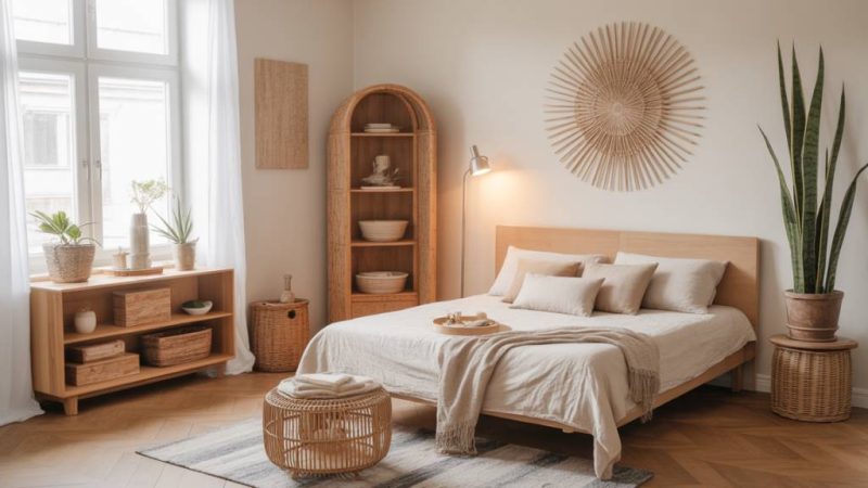 Natürliche Materialien im Zuhause: So kombinierst du Holz, Leinen und Rattan stilvoll und zeitlos