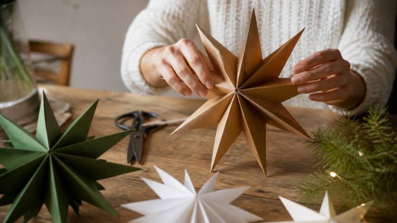 Papierstern basteln: kreative DIY-Ideen für schöne Weihnachtsdekoration