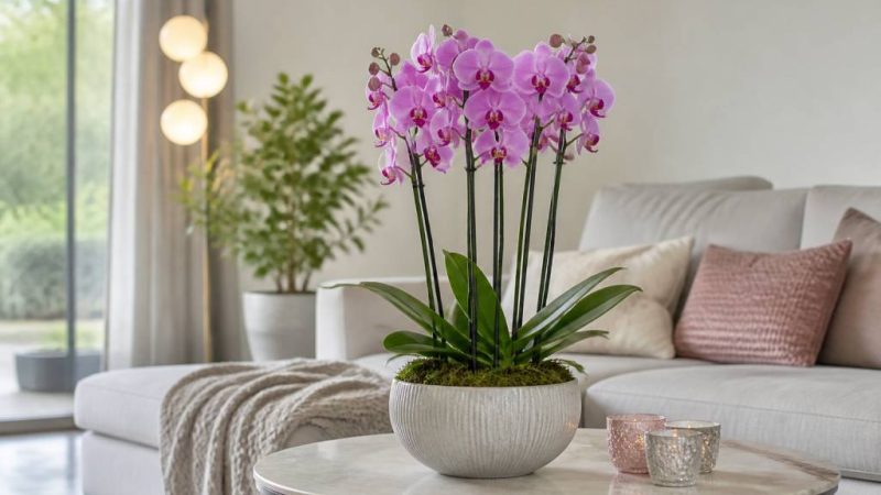 Dekoideen mit orchideen für ein stilvolles zuhause