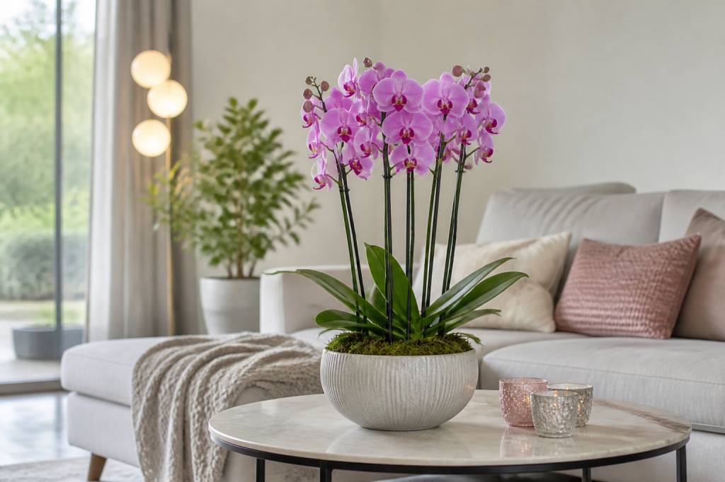 Dekoideen mit orchideen für ein stilvolles zuhause