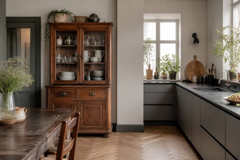 Altes küchenbuffet in moderne küche integrieren: stilvolle ideen für ein harmonisches wohnkonzept